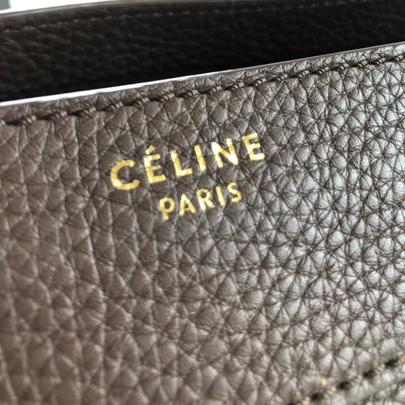 Celine Mini Luggage in Brown Grained Leather - Picture 3 of 5